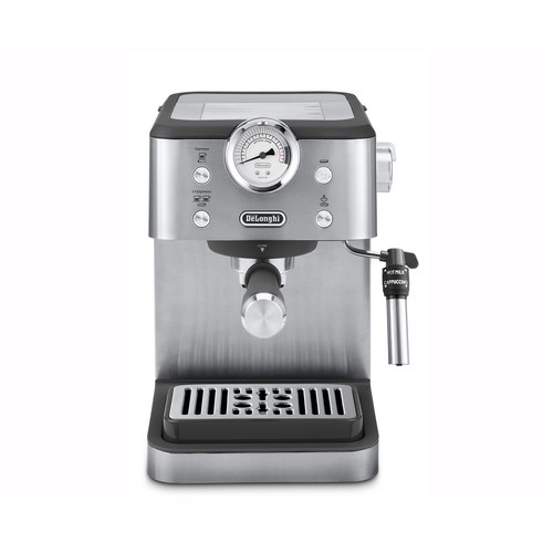 Cafetera espresso DE`LONGHI Classic EM450.M, presión 15 bar, café molido  y cápsulas ese, depósito 1,7L, calienta tazas.