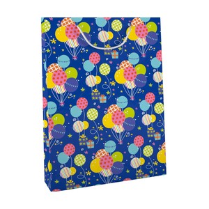 Imagen de Bolsa de regalo, tamaño L, diseño para niños, AUCHAN. 