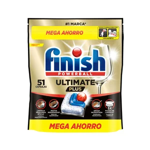 FINISH ULTIMATE Cápsulas de lavavajillas plus 51 dosis 730gr