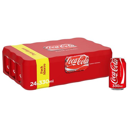 COCA COLA Original Refresco de cola pack 24 lata 33 cl.