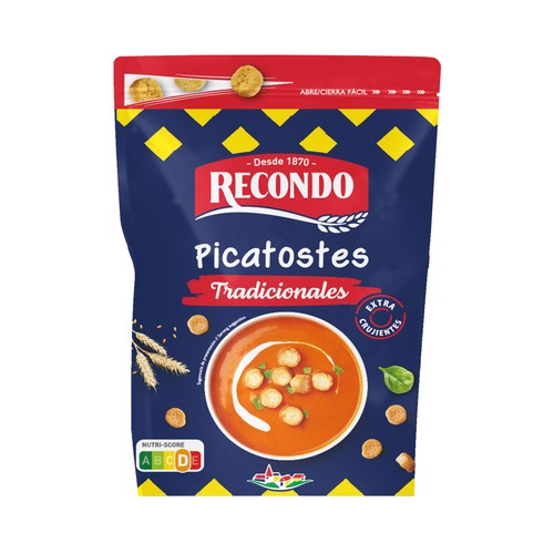 RECONDO Picatostes tradicionales, extra crujientes 80 g.