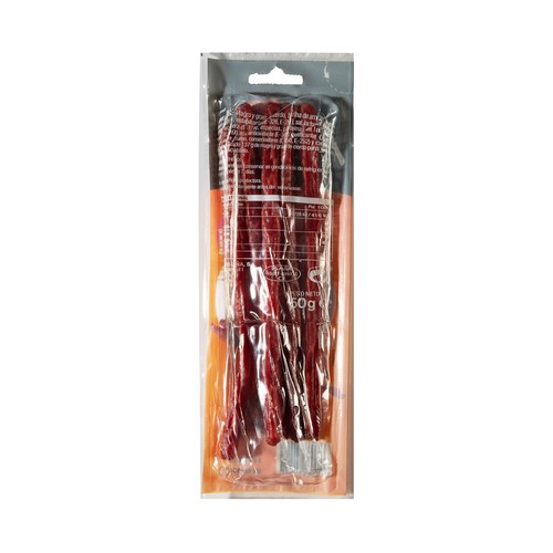 ESPUÑA Mini cañitas de salami, de curación lenta en bodega ESPUÑA Minuets 5 uds.