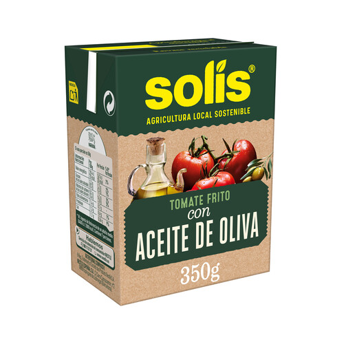 Tomate frito con aceite de oliva SOLÍS brik de 400 g.
