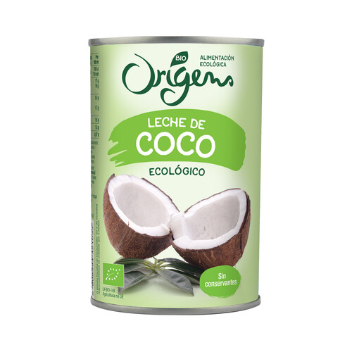 ORIGENS Leche de coco Bio ORIGENS 400 ml.