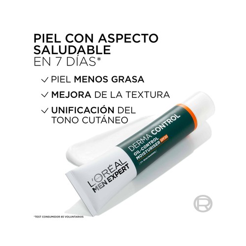 L´ORÉAL PARIS Men expert derma control Crema facial hidratante con FPS 30 40 ml.