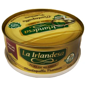 LA IRLANDESA Mantequilla con sal premium pura de Irlanda, lata 200 g.