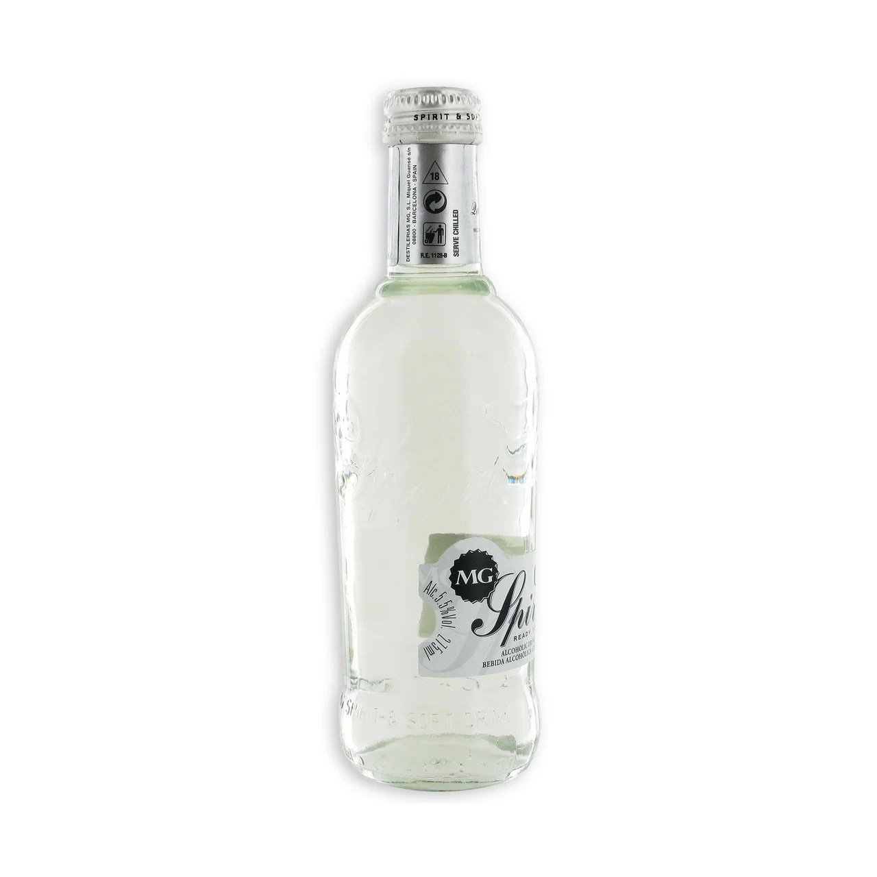 MG SPIRIT Gin tonic, listo para tomar MG SPIRIT botella de 27,5 cl.