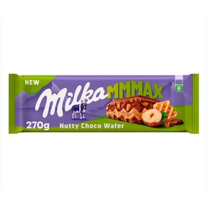 Imagen de MILKA Chocolate con leche, barquillo y avellanas 270 g.