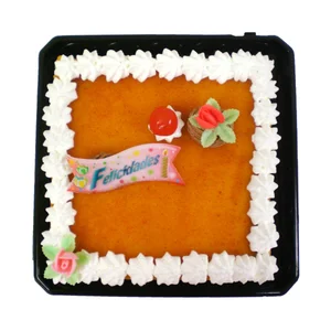 Tarta San Marcos cuadrada.