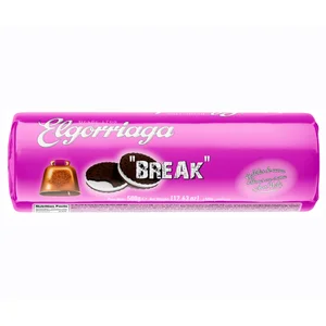 ELGORRIAGA Galletas de cacao rellenas de crema de nata 500 g.