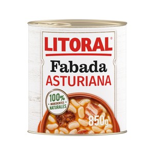 LITORAL Fabada Asturiana con selectos embutidos asturianos lata de 850 g