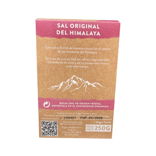 Sal del Himalaya ecológica CONCA 250 g.