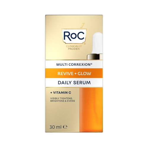 ROC Sérum de día multicorrector, especial pieles cansadas RÓC Revive + glow 30 ml.