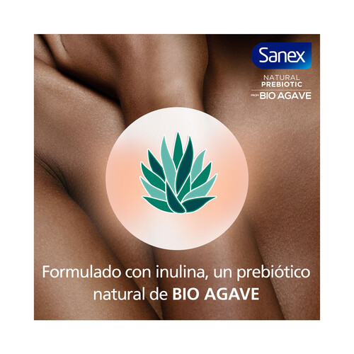 SANEX Gel nutritivo para baño o ducha con prebiótico, para pieles secas SANEX Natural prebiotic 600 ml.