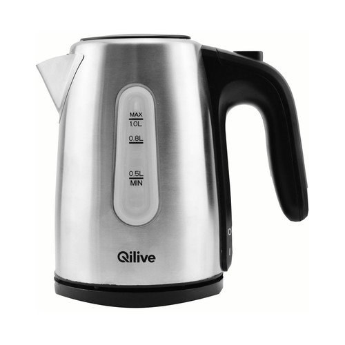 Hervidor de agua QILIVE Q.5925, 1L, 2200W, base 360°.