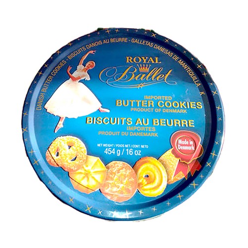 ROYAL BALLET Galletas danesas de mantequilla 454 g.