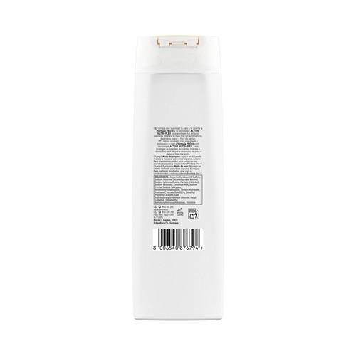 Pantene Pro-v Purificante Champú con antioxidantes para cabellos grasos o apagados 500 ml.