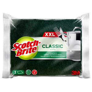 Imagen de SCOTCH-BRITE Classic Estropajo XXL de fibra verde.