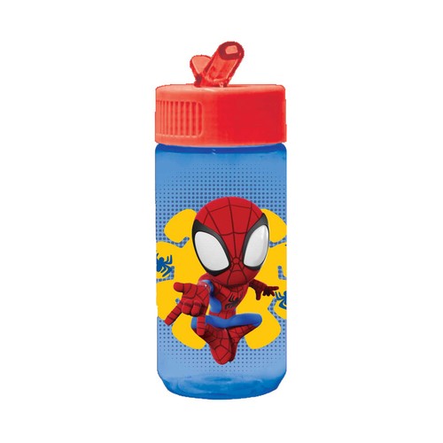 Botella infantil 0.45L plástico licencia Spidey para hidratación. ACTUEL