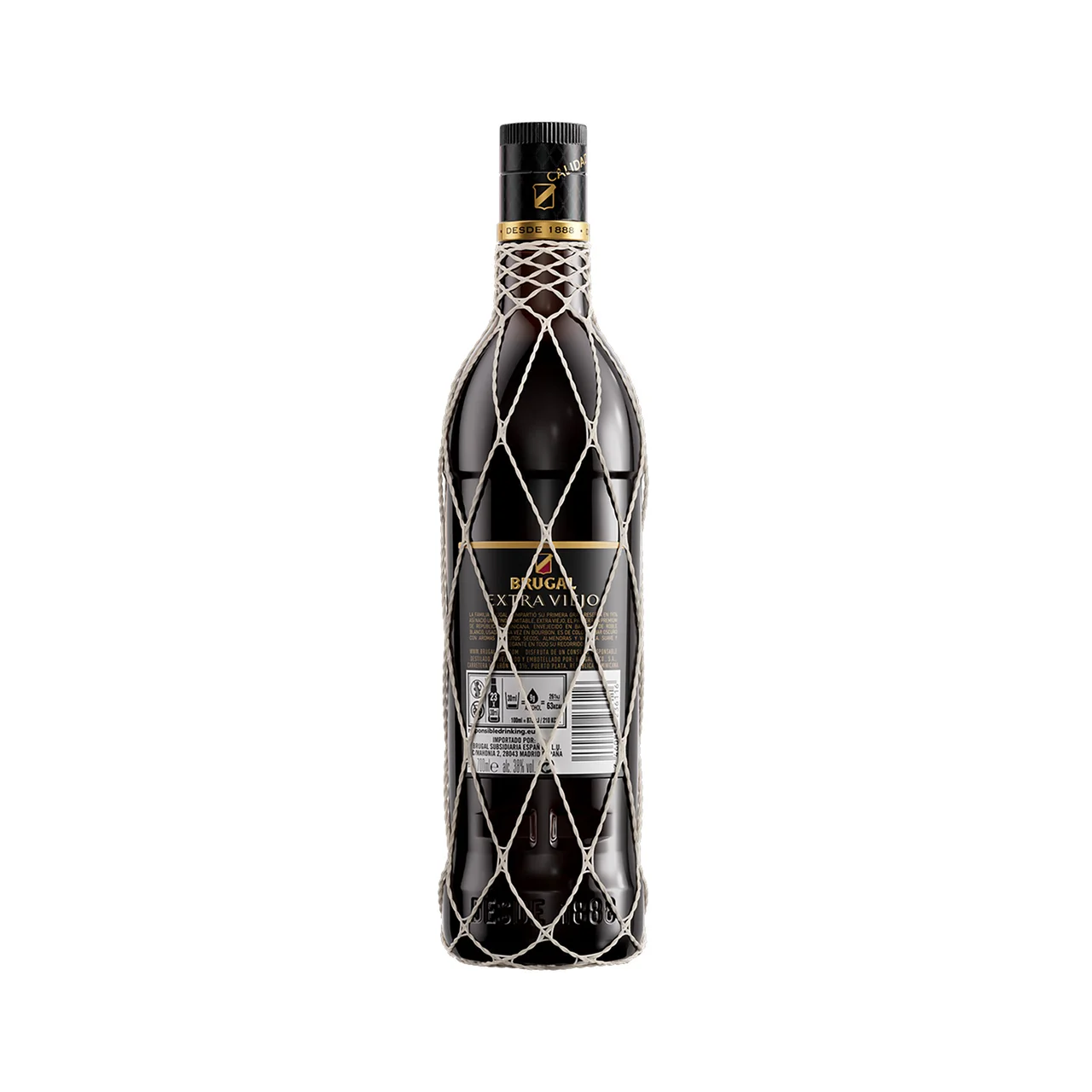 Ron extra viejo destilado, envejecido y embotellado en Republica Dominicana botella 70 cl.