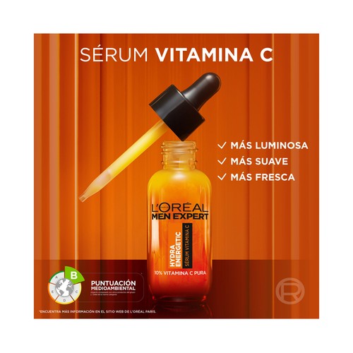 L´ORÉAL PARIS Men expert hydra energetic Sérum anti-fatiga con vitamina C 30 ml.