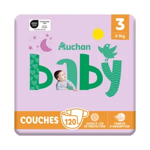 PRODUCTO ALCAMPO Baby Pañales talla 3 (4-9 kg) 120 uds.