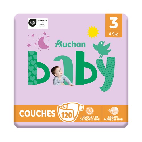 PRODUCTO ALCAMPO Baby Pañales talla 3 (4-9 kg) 120 uds.