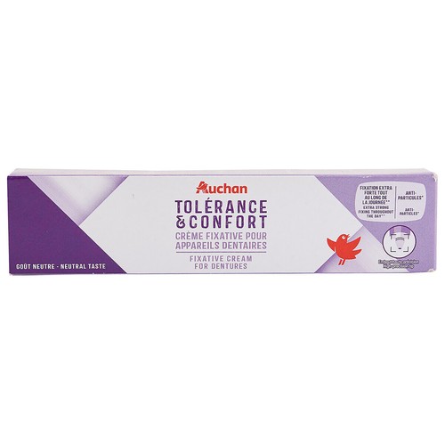 Crema adhesiva hipoalergénica de sabor neutro, para prótesis dental PRODUCTO ALCAMPO.