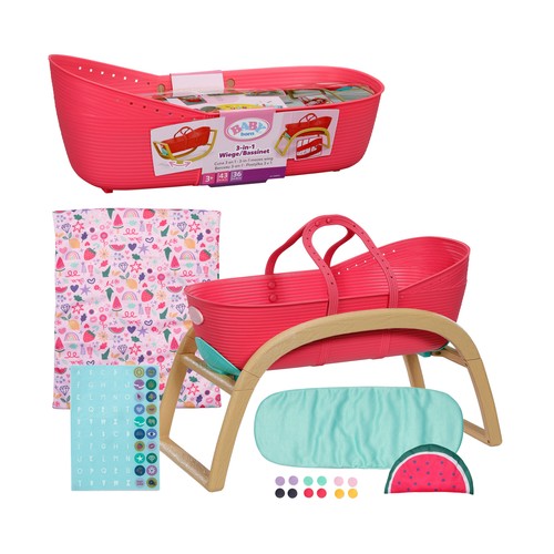 BABY BORN Bassinet Cuna 3 en 1 +3 Años
