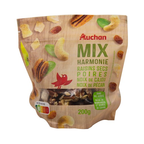 PRODUCTO ALCAMPO Mezcla de frutas y frutos secos (Mix Harmonie)  200 g.