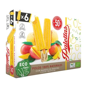 PALETTAS Polos ecológicos naturales de mango 6 x 55 ml.