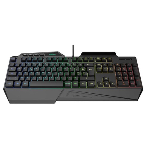 Teclado gaming standard Qilive Q.3761, teclado retroiluminado, cable USB.