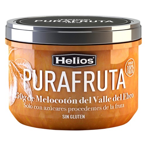 HELIOS Fruta para untar de melocotón del Valle del Ebro 250 g.