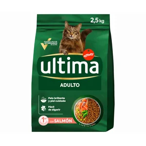 ULTIMA Alimento seco de gato adulto salmón y arroz 2,5 kg.