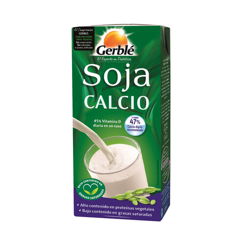 GERBLÉ Bebida de Soja Con Calcio GERBLE 1 l.