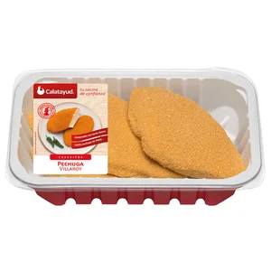 Bandeja de pechugas de pollo estilo Villaroy CALATAYUD Caseritos.