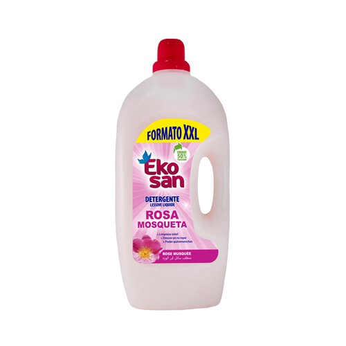 EKOSAN Detergente líquido para lavadora con rosa mosqueta 61 lav. 4 l.