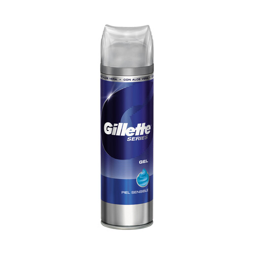 GILLETTE Gel de afeitar, especial pieles sensibles GILLETTE Series 200 ml.