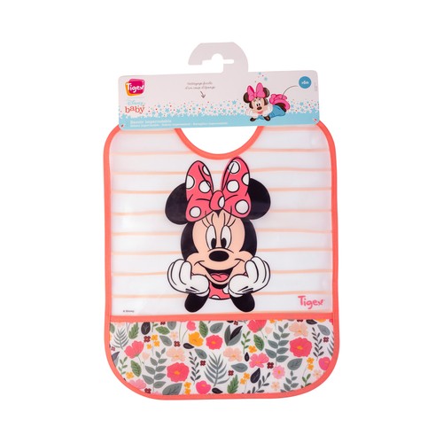 Babero de rizo con lazos, MINNIE.