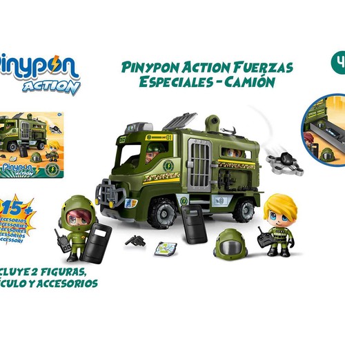  Pin y Pon Fuerzas Especiales Camión +4 años