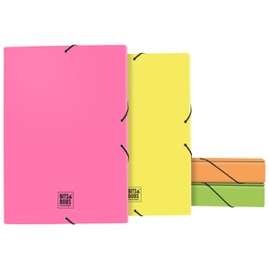 Imagen de Carpetas formato caja de 5 cm, surtido de colores pastel fluorescente, B&B.