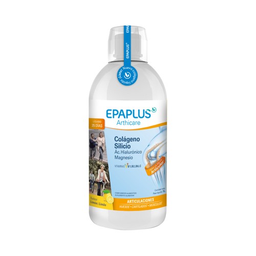 EPAPLUS Arthicare Complemento alimenticio a base de colageno, magnesio y ácido hialurónico, sabor limón 1 l.