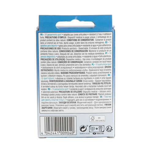 PRODUCTO ALCAMPO Apósitos plásticos transpirables y resistentes al agua PRODUCTO ALCAMPO 10 uds.