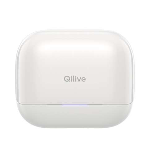 Auriculares Inalámbricos Bluetooth QILIVE Q.1761, color blanco, estuche cargador, 43h de autonomía, cancelación de ruido