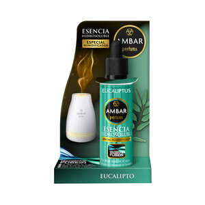 Imagen de AMBAR Esencia hidrosoluble especial para humidificador con aroma a Eucalipto.