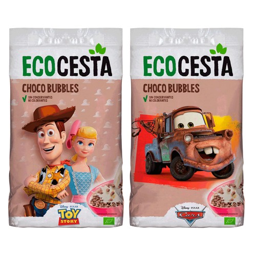 ECOCESTA Choco bubbles (cereales de chocolate) ecológicos 375 g.