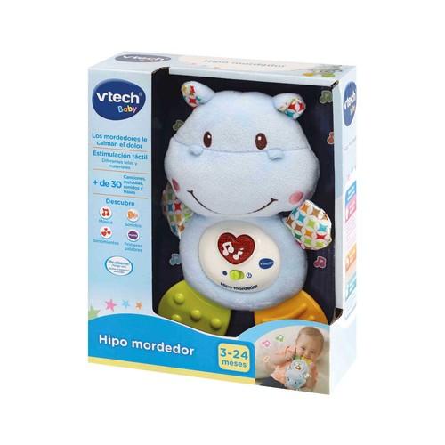 Hipo mordedor. Peluche sonajero mordedor para bebés VTech Baby. Edad recomendada desde 3-24 meses