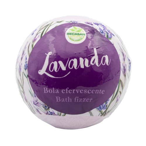 BECASAN NATURE Bola de baño efervescente con aroma a vainilla, rosa, jazmín y lavanda BECASAN NATURE.
