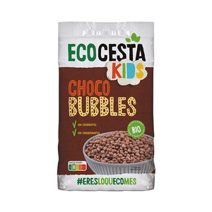 ECOCESTA Kids Choco bubbles (cereales de chocolate) ecológicos 375 g.