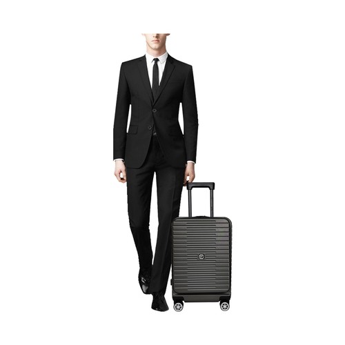 Maleta de cabina tipo trolley  8 ruedas multifunctional  55cm gris. AIRPORT
